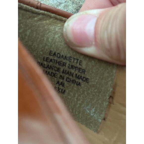 Vintage Enzo Angiolini Eadanette Brown Leather Low Loafer Pumps Heels Size 8.5 - Picture 7 of 12